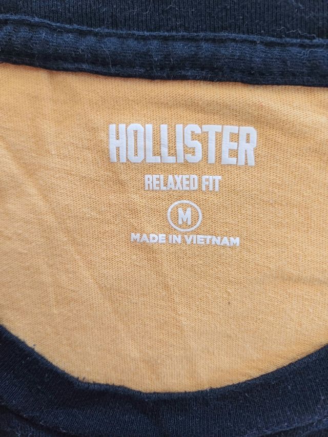CAMISETA HOLLISTER MANGA LARGA T.M NUEVA