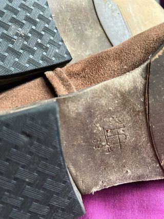 Botines serraje con cuña interior talla 39 