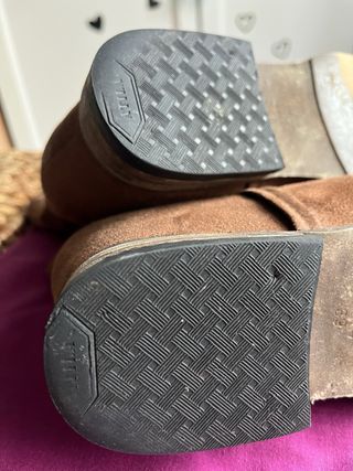 Botines serraje con cuña interior talla 39 