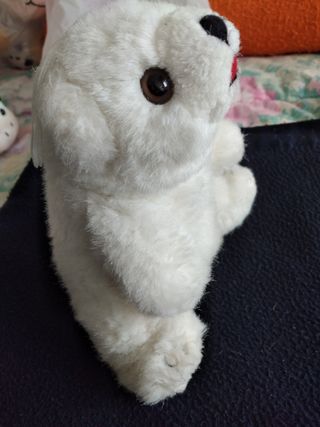 Pupazzo peluche orso bianco
