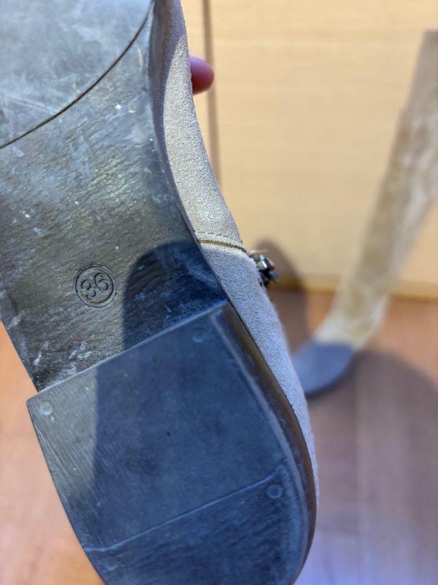 Stivali altri in camoscio