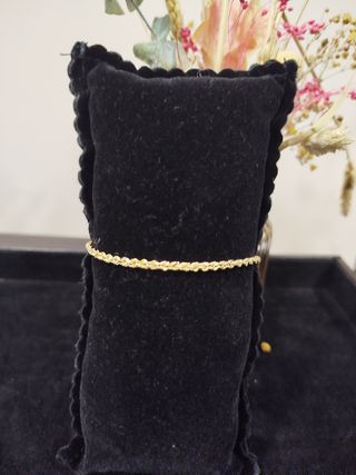 Pulsera oro cordón 18k