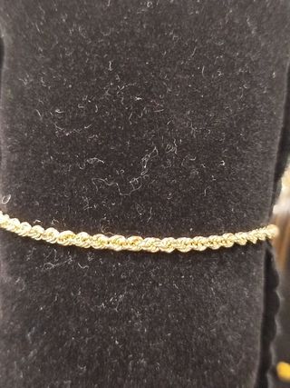 Pulsera oro cordón 18k