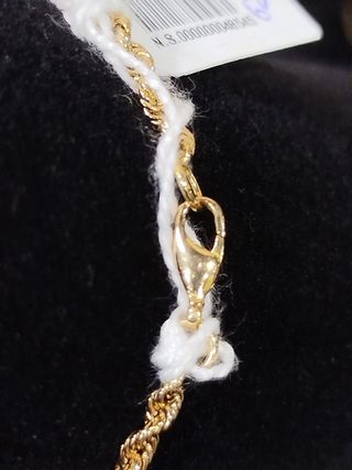 Pulsera oro cordón 18k