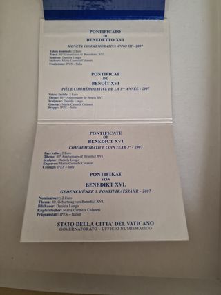 Moneta commemorativa 2€ 2007 VATICANO