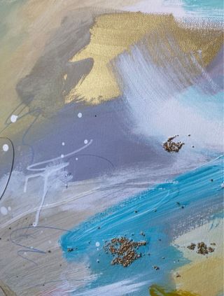 cuadro abstracto colorido 90x60