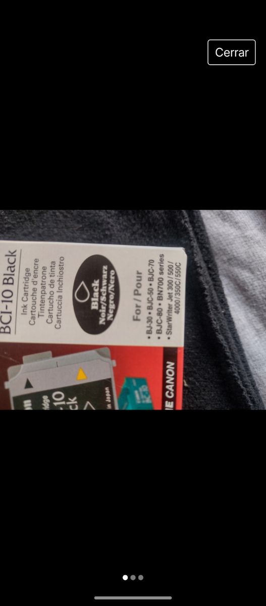 Tinta para impresora Canon