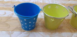 Set 4 vasetti in metallo