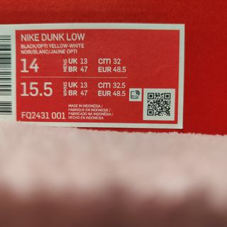 Nike dunk retro low  14 o 48,5 tallaje americano 1