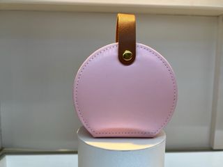 Joyero rosa de viaje