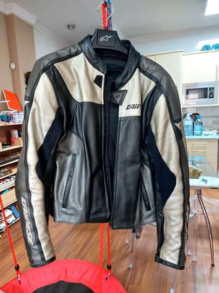 Chaqueta moto hombre