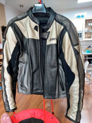 Chaqueta moto hombre