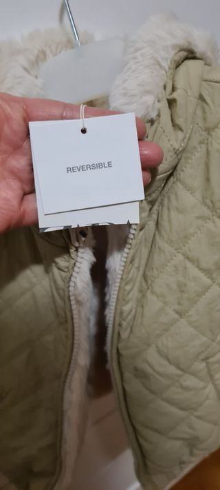 Gilet reversibile bimba 18-24mesi zara