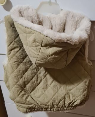 Gilet reversibile bimba 18-24mesi zara