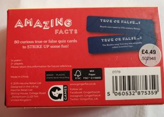 Gioco da tavolo Inglese - Amazing Facts