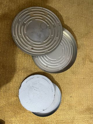 Latas de carretes de cine/peliculas antiguas