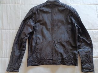 Cazadora de cuero hombre