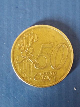 moneda de Grecia,50 cm€, del año 2002,