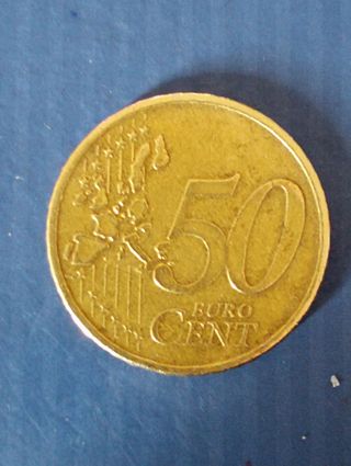 moneda de Grecia,50 cm€, del año 2002,