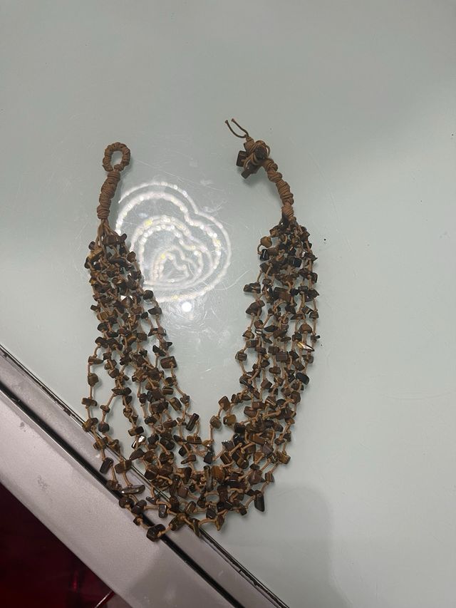 Collana con pietra occhio di tigre