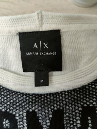 Jersey Armani Exchange blanco negro M