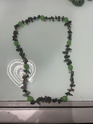 Collana con pietre di giada