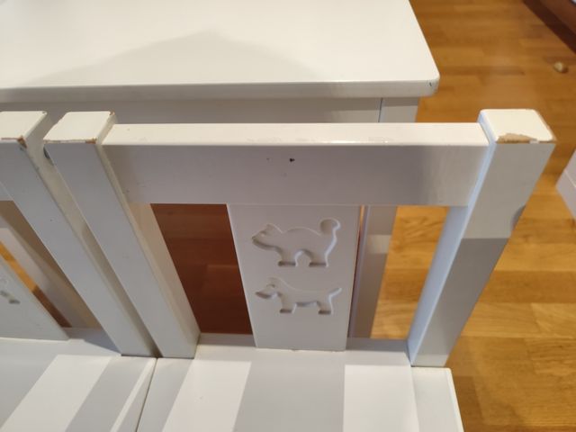 Mesa y 2 sillas blancas Kritter, de Ikea
