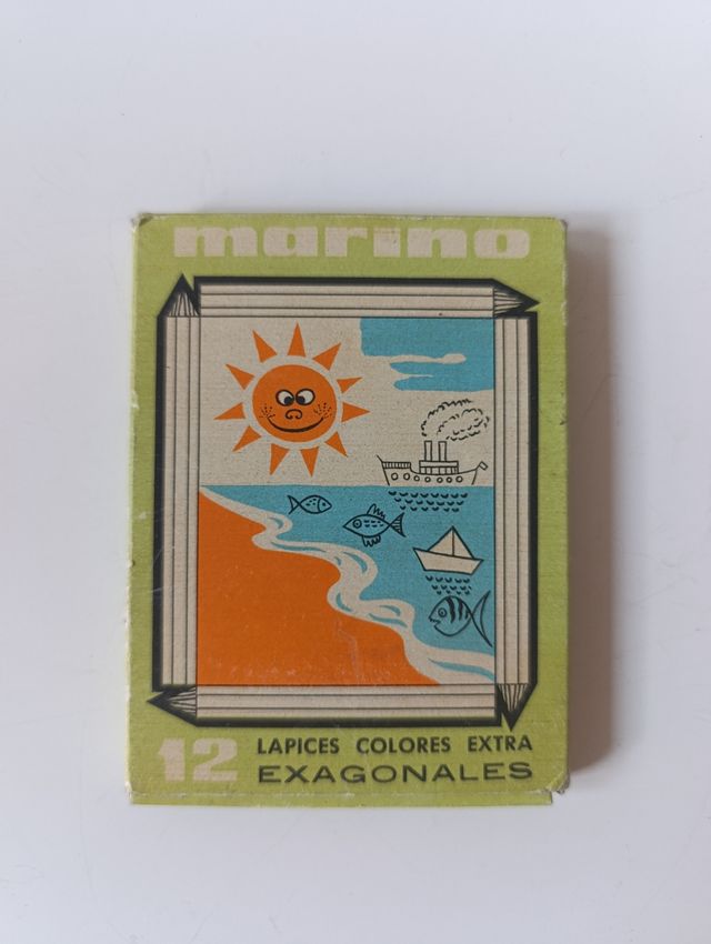 Antigua caja lápices Marino, de los 60