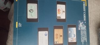 Album de billetes y tarjetas