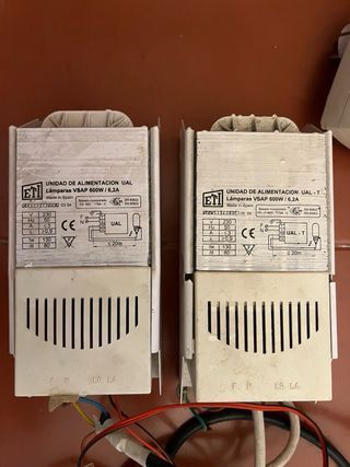 Invernadero interior foco tranformador 600w