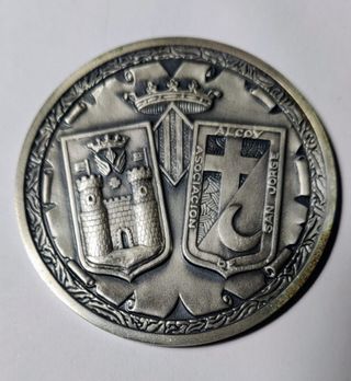 Medalla Centenario Patronazgo S. Jorge Alcoy PLATA