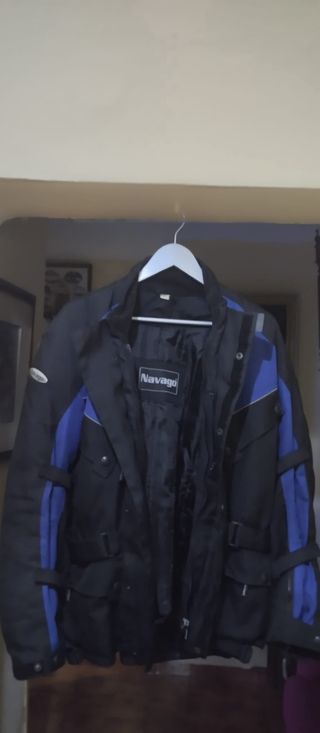 Chaqueta moto hombre