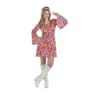 Disfraz de Hippie Mujer Años 70 Flores Adulto