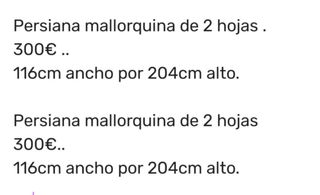 Persianas mallorquinas y vidrieras