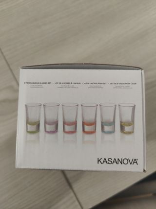 Set 6 bicchierini liquore Kasanova