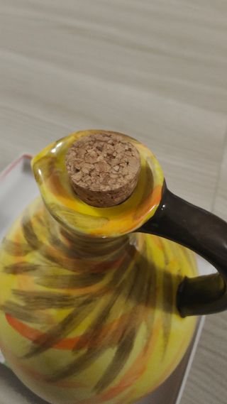 Oliera in ceramica multicolore