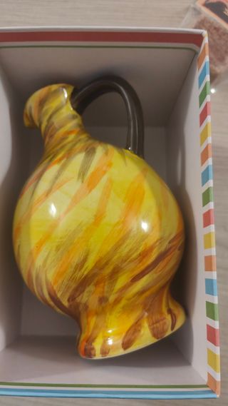 Oliera in ceramica multicolore