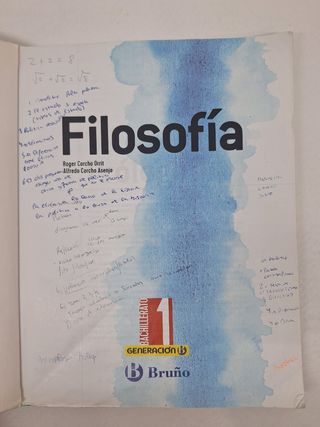 ✅️📚GeneraciónB Filosofía 1 Bachillerato Bruño📚✅️