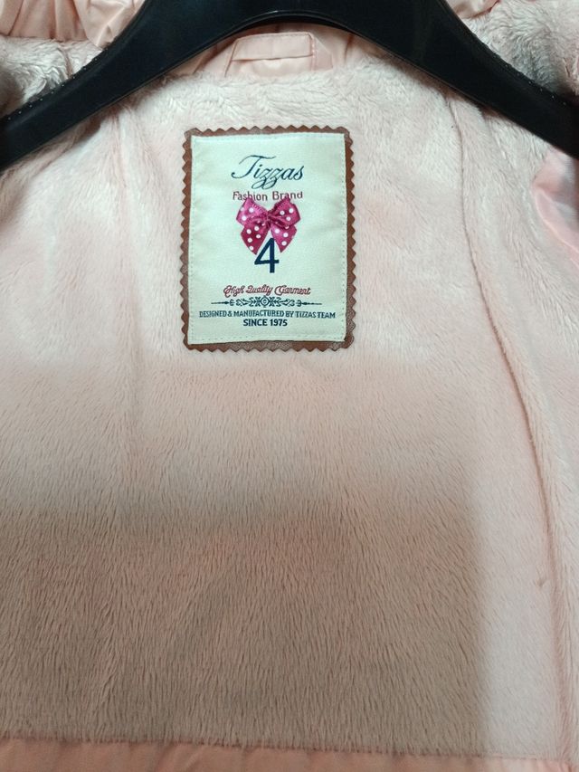 Abrigo niña, talla 4años sin casi uso por 15€