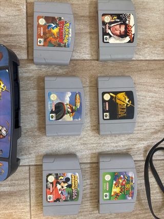 Nintendo 64 cables dos mandos 6 juegos y transfer