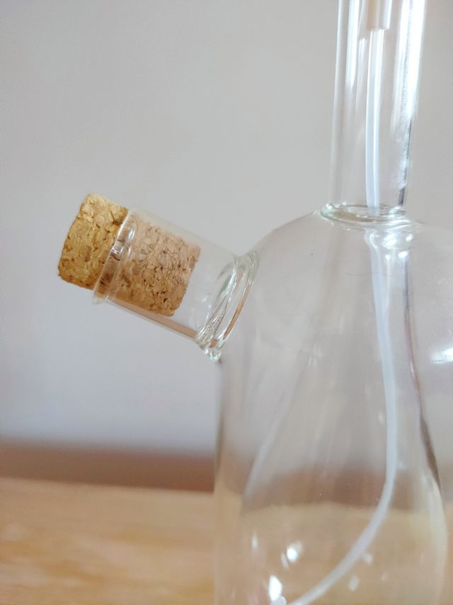 Aceitera/vinagrera cristal con spray