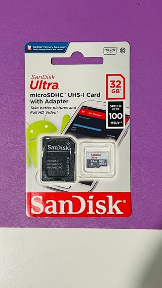 Memory Card Micro SD con adattatore 32Gb