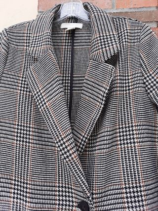 Abrigo cuadros H&M 36-S