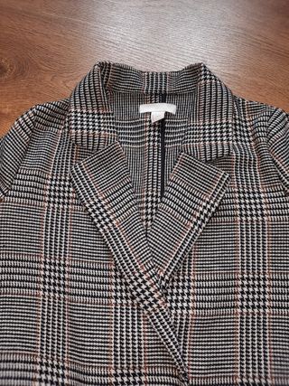 Abrigo cuadros H&M 36-S