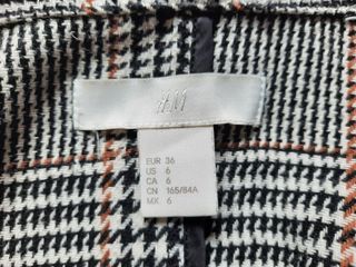 Abrigo cuadros H&M 36-S