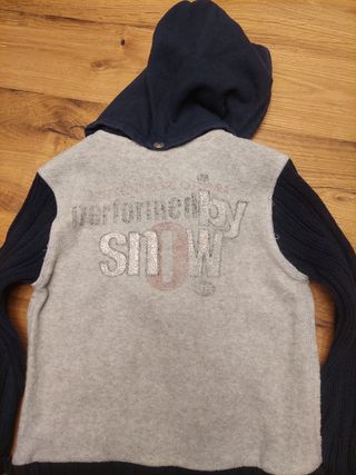 Maglione bambino con zip e cappuccio 104