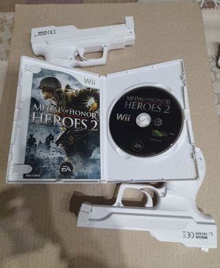 Juego wii-U Medal Of Honor Heroes 2+2 Pistolas 