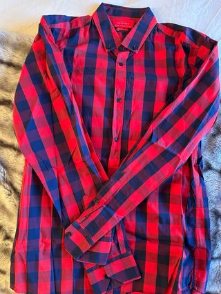 Camisa cuadros zara