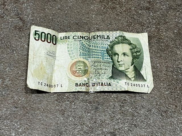 Banconota 5000 lire del 1985