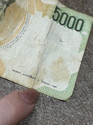 Banconota 5000 lire del 1985